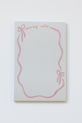 Pink Ribbon Bow Notepad