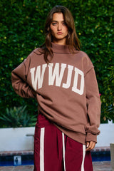 WWJD Mock Neck Sweatshirt