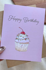 Happy Birthday Cupcake Card