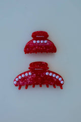 KAXI Tortoise Red Pearl Clip