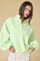 Essential Snap Button Collared Sweater