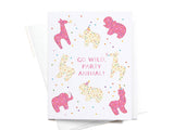 Go Wild Party Animal Frosted Cookies Card