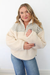 Half Zip Sherpa Pullover
