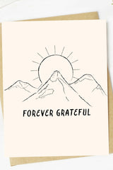 Forever Grateful Mountain Card