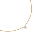 Round Brilliant 5A CZ Solitaire Necklace