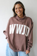 WWJD Mock Neck Sweatshirt