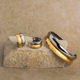 Twin Two-Tone Hoops