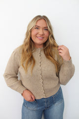 Trudy Long Sleeve Crew Neck Cardi