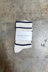 Wally Socks: Breton Stripe