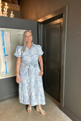 Bluebell Garden Stripe Midi Dress