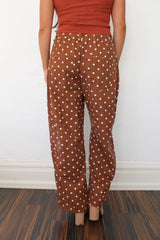 Polka Dot Barrel Pants