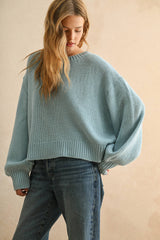 Balloon Sleeve Sweater Top