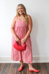 Gingham Midi Dress