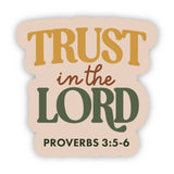 "Trust in the Lord" Verse Text Sticker