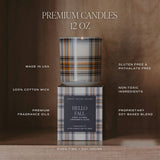 Fall Leaves 12 oz Boxed Soy Candle