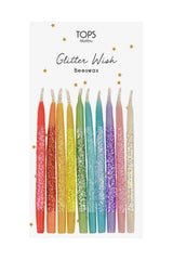 Glitter Wish 3" Beeswax Candles