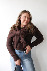 GREYLIN Yumi Sweater Top/Shawl Set
