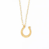 Madison Large Horseshoe Pendant Necklace