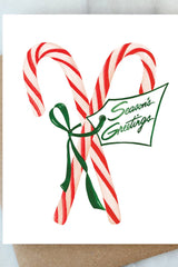 Peppermint Holiday Card