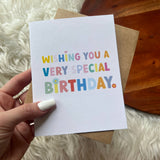 Wishing You A Very Special Birthday Card