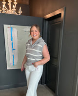 Beige Sloane Sweater Vest