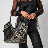 Delilah - Zebra Tote