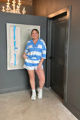 Stripe Seam Casual Shorts