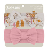 Saddle Up, Cowgirl Toile - Headband Set