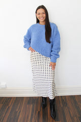 Polka Dot Slip Skirt