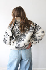 Mila Printed 1/2 Zip Sherpa
