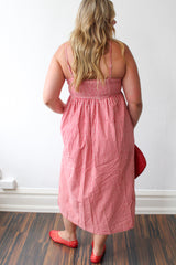 Gingham Midi Dress