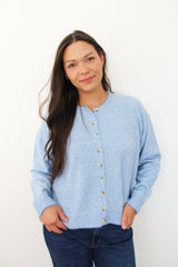 Striped Button-Up Sweater