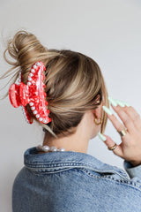 KAXI Tortoise Red Pearl Clip