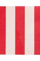 Red and Pink Green and Mint Striped Cocktail Napkin Set