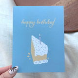 Happy Birthday Cake Slice Card