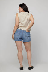 Oliver Logan Bedford High Rise Short Indigo Medium Bright