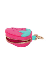 Strawberry Coin Purse Keychain