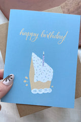 Happy Birthday Cake Slice Card