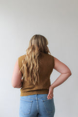 Ombre Style Sleeveless Knitted Top