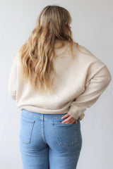 Knit Sweater American Flag Long Sleeve