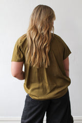 Raglan Sleeve Polyester Blouse