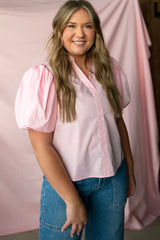 Bubble Sleeve Blouse