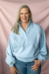 Essential Snap Button Sweatshirt - NEW Colors!