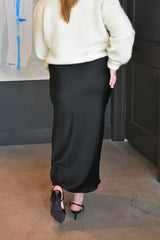 Lost In Time Satin Midi Skirt 2 Colors!