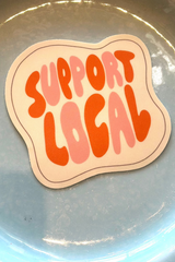 Support Local Retro Sticker