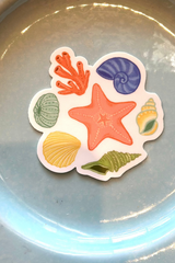 Starfish & Shells Sticker