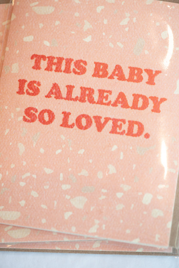 Baby So Loved Sweet Welcome Baby Card