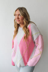 Argyle Oversized Sweater