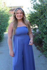 Tube Strapless Flare Jumpsuit