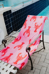 Lobster Quick Dry Reversible Pool Towel